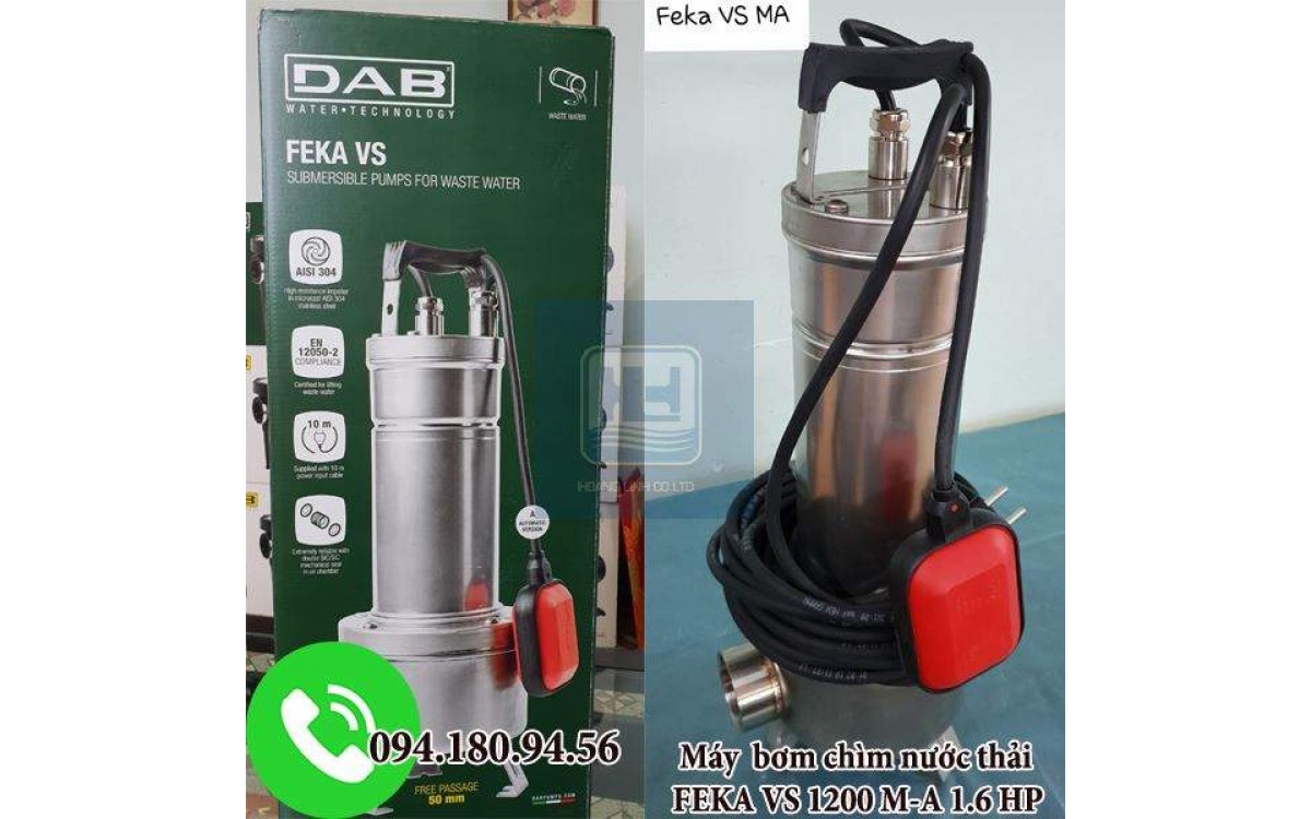 Những lý do nên dùng bơm chìm FEKA VS cho việc bơm nước thải